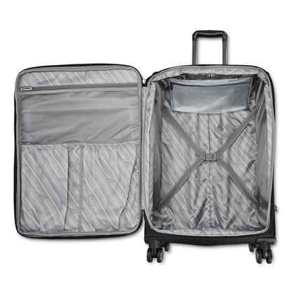 American Tourister Dash XLT Softside Carry On Luggage with Spinner Wheels Single Piece - Black