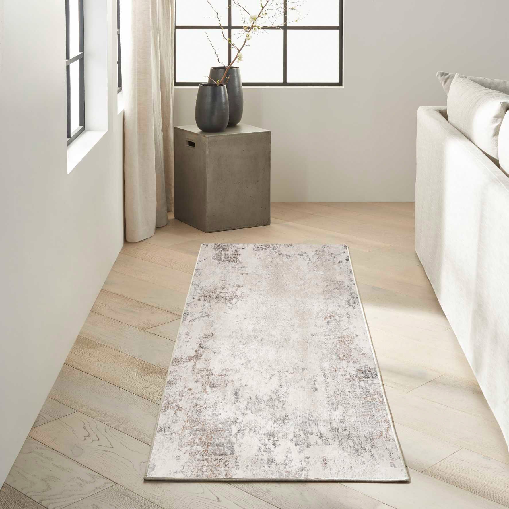 Calvin Klein Luminosity Ivory Gray Area Rug, 5'3' x 7'3'