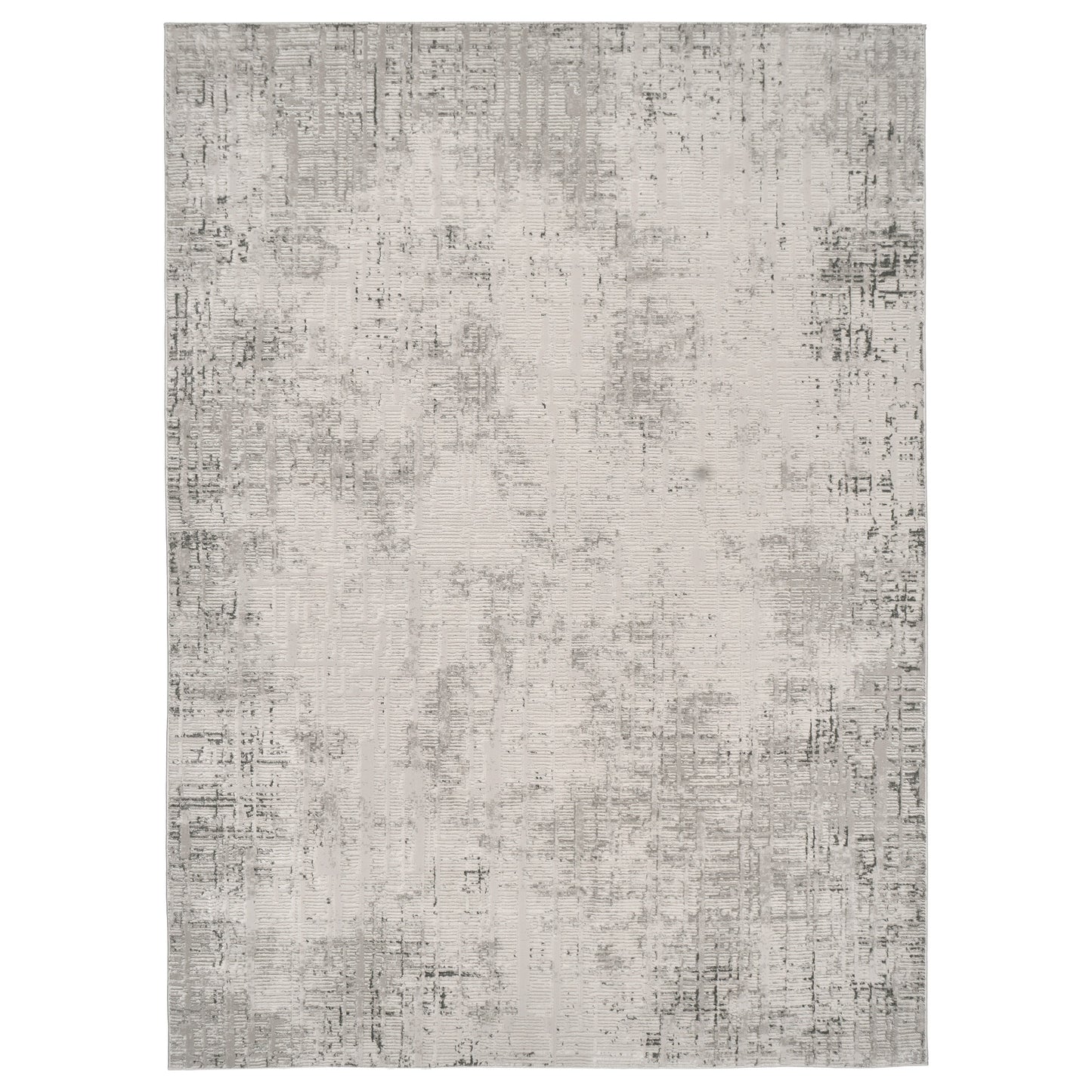 Divina Area Rug, Aloma Cream & Gray, 6’6” x 9’