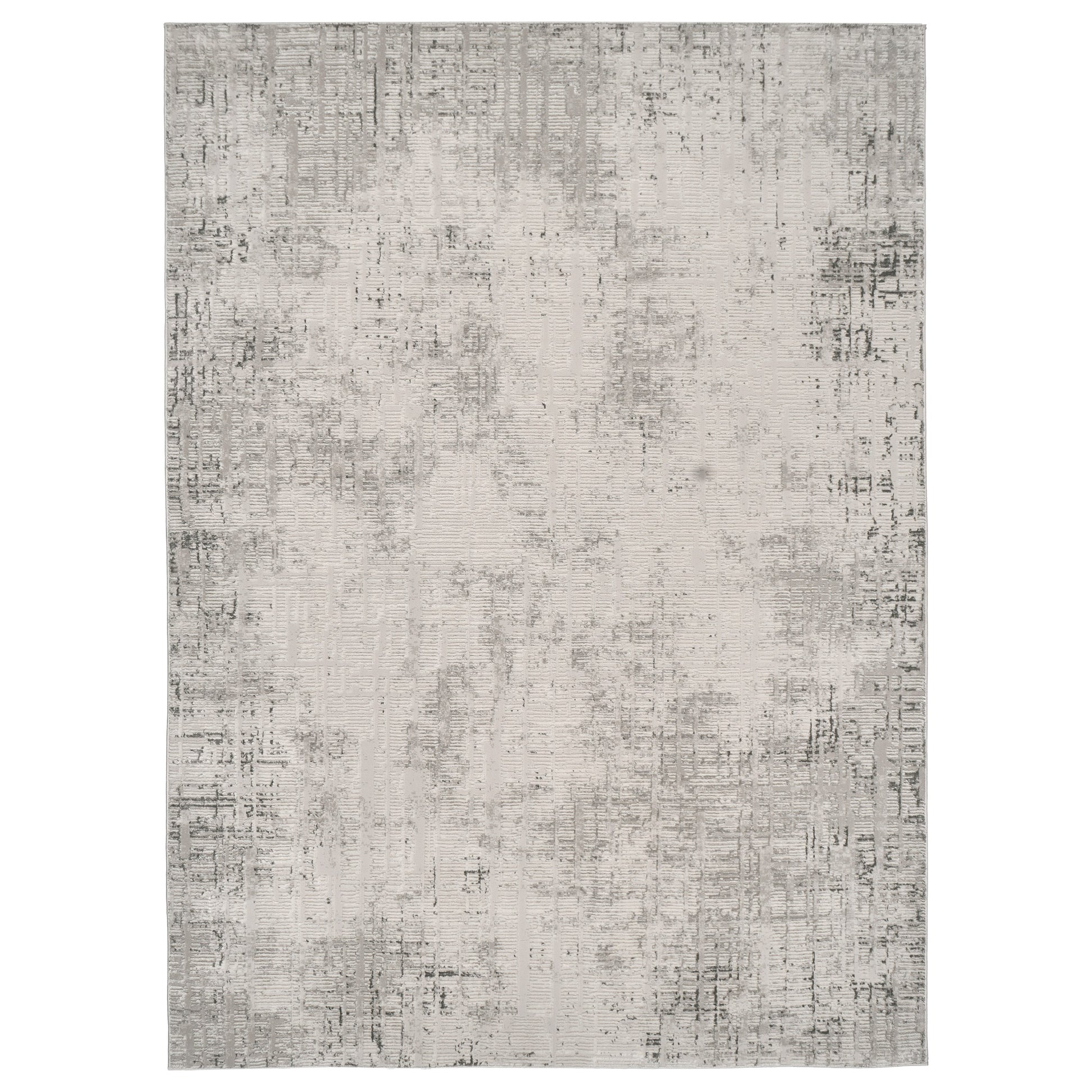 Divina Area Rug, Aloma Cream & Gray, 6’6” x 9’