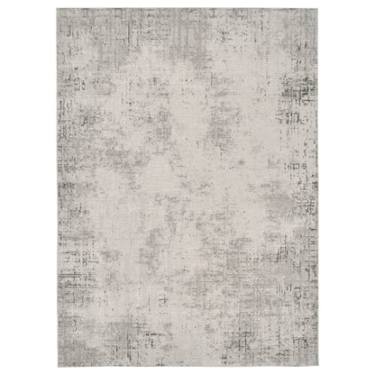 Divina Area Rug, Aloma Cream & Gray, 6’6” x 9’