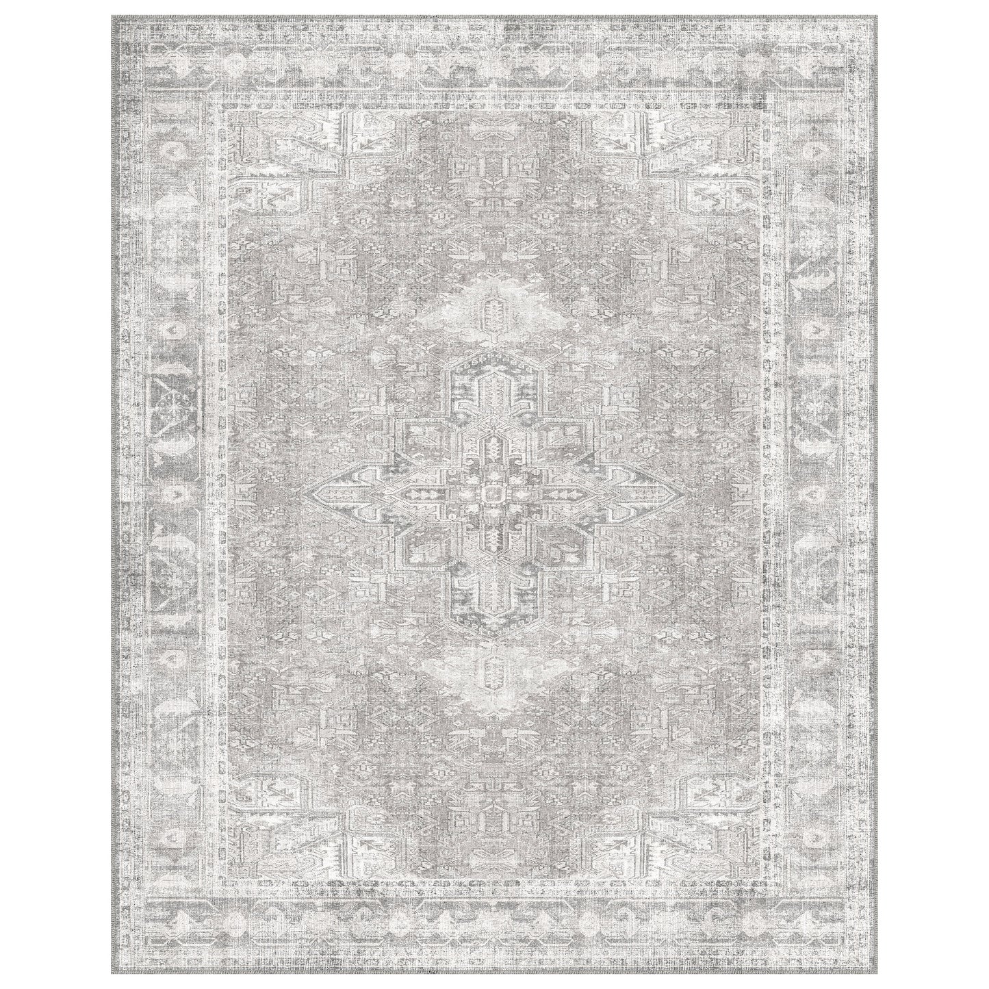 Apache Chenille Area Rug, Gilbert Gray, 8' x 10'