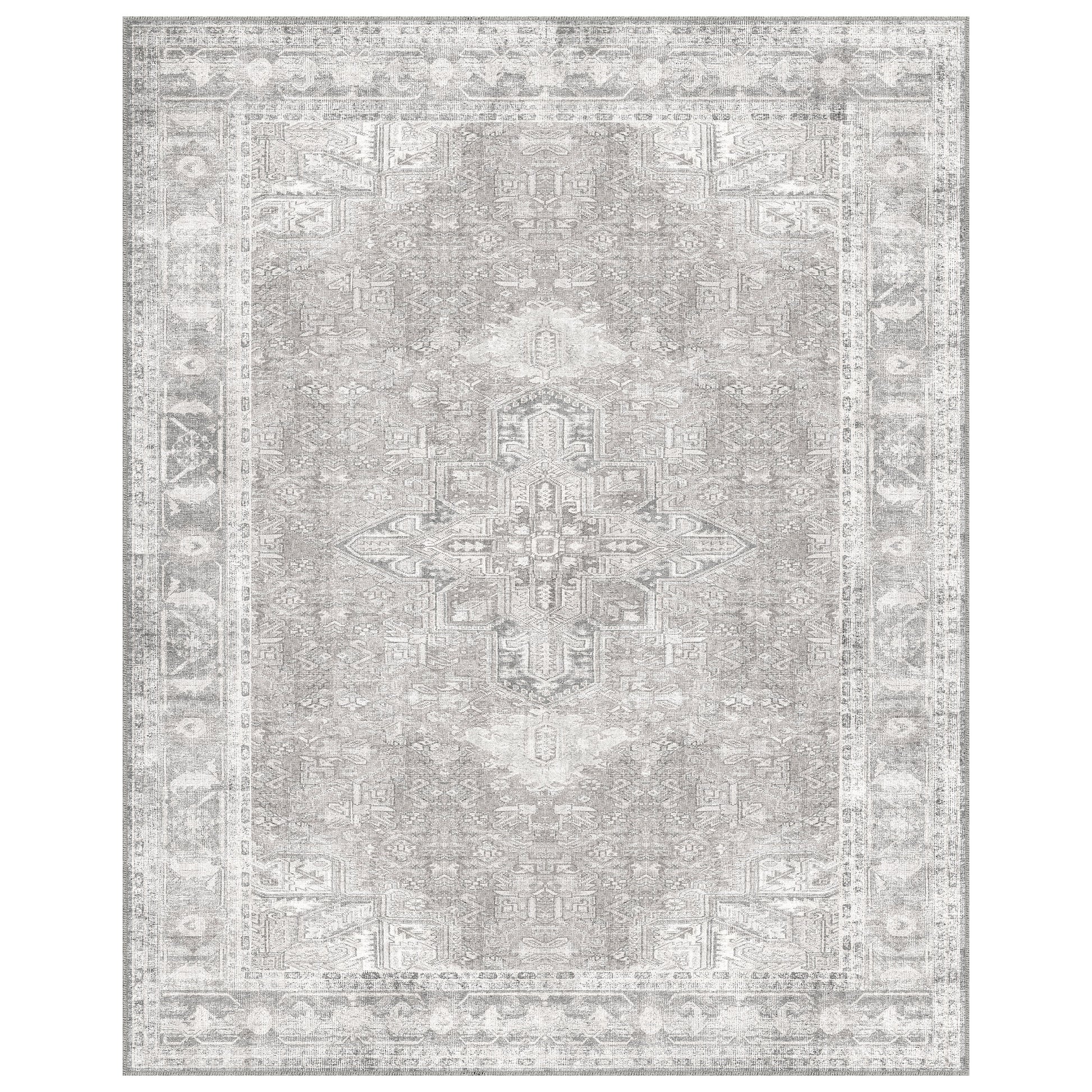 Apache Chenille Area Rug, Gilbert Gray, 8' x 10'