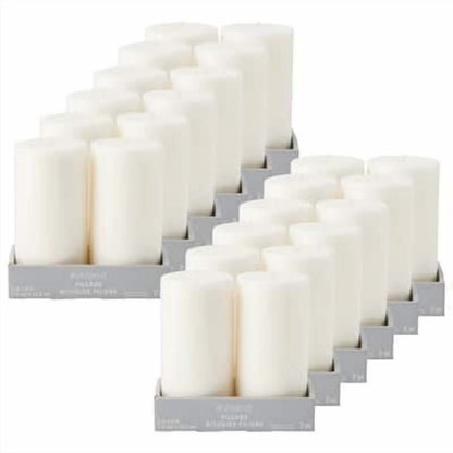 2 Sheets (24 Total) White Pillar Candle Pair by Ashland - Bulk 12 Pack