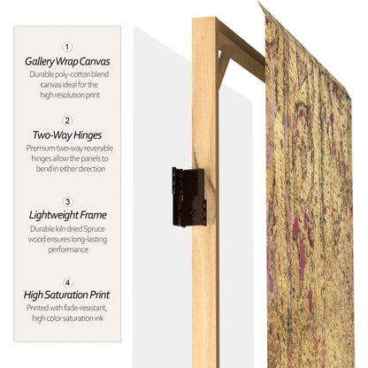 6 ft. Tall Double Sided Golden Hour Canvas Room Divider