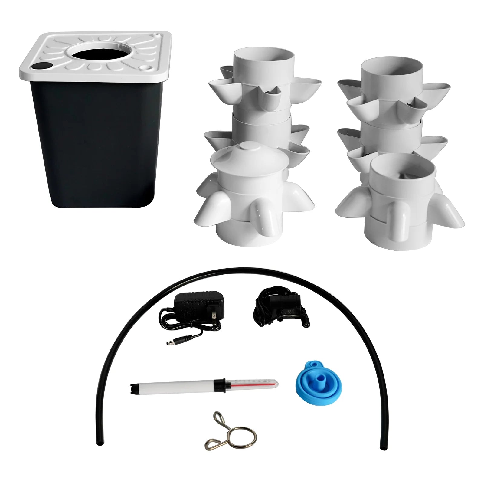 Mustrod Hydroponic Growing System 30-Plants Indoor Vertical Tower Garden Planter with Pump Water Tank