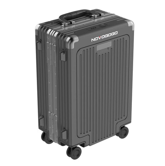 Phantomgoggo Hard Shell Carry On luggage with Front Open Laptop Compartment with Tsa Locks Suitcase with Spinner Wheels Luggage with Telescopic Handle 22 x14.5x 9 Inches