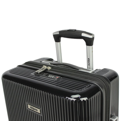 World Traveler Dejuno Monarch 30-Inch Polycarbonate Spinner Luggage - Black