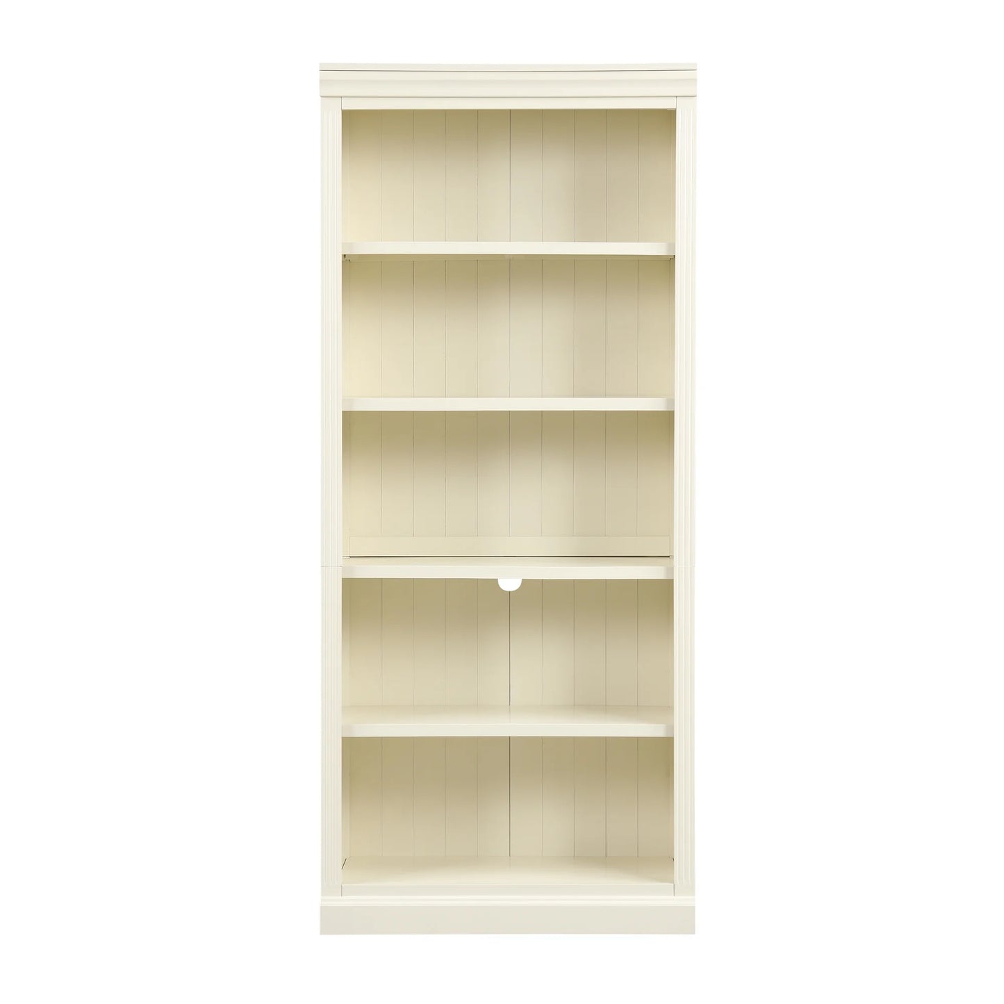 Harper & Bright Designs Tall Wood Bookcase with Light Strip, 5 Tier Bookshelves with Adjustable Shelves, Free Standing Storage Organizer for Home Office, Beige+Cream, Beige+Yellow