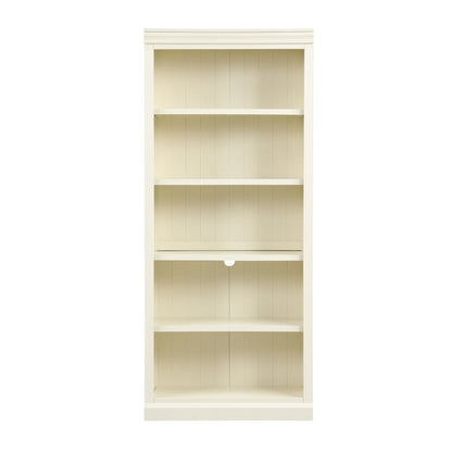 Harper & Bright Designs Tall Wood Bookcase with Light Strip, 5 Tier Bookshelves with Adjustable Shelves, Free Standing Storage Organizer for Home Office, Beige+Cream, Beige+Yellow