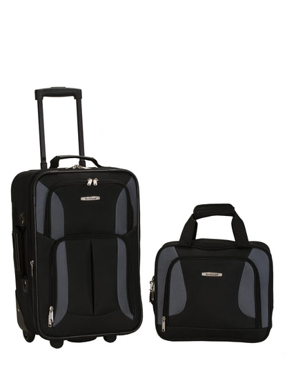 Rockland Luggage Journey 4 Piece Softside Expandable Luggage Set, F32