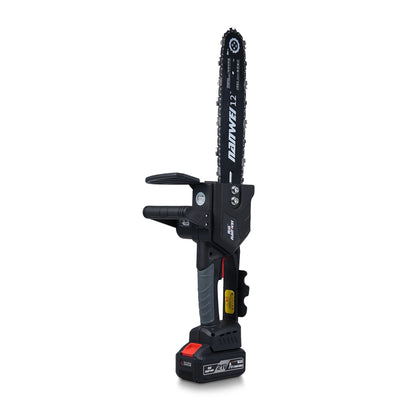 12inch Cordless Chainsaw Electric Chainsaw 21V 4000mah Battery Safety Lock Battery Operated Saw With Brushless Motor For Cutting Trees Garden Pruning