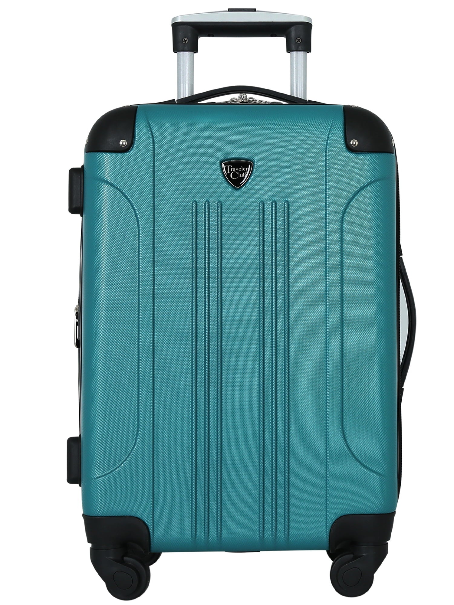 Travelers Club Chicago 20" Hardside Expandable Rolling Carry-on Luggage, Teal
