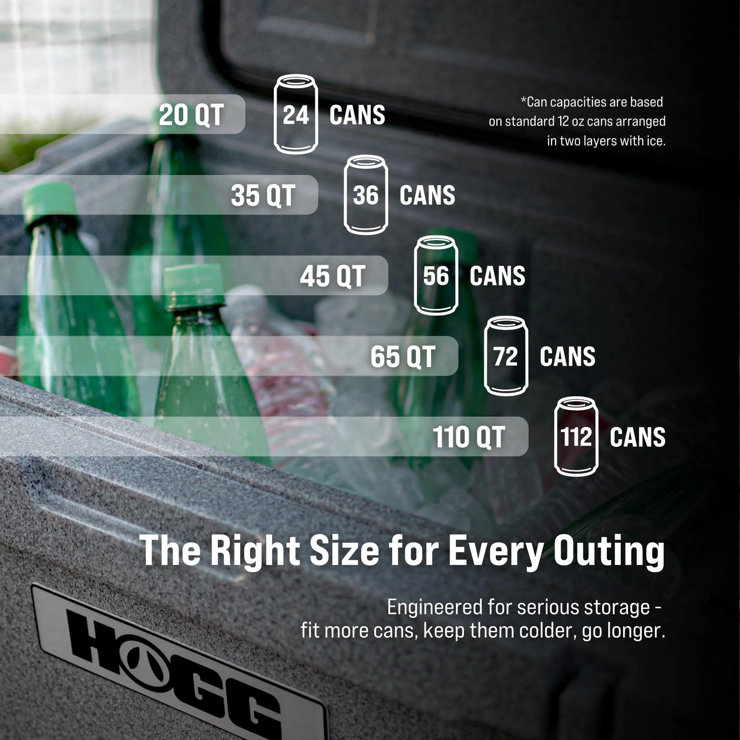 Hogg (Desert Flower) 110 QT Insulated Cooler with Wheels and Handles, Rolling Ice Chest with Wheels, Rotomolded Wheeled Coolers for Camping, Drinks, Outdoors
