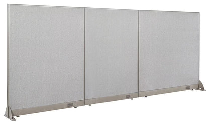 GOF Freestanding Office Partition-Straight Run w/Safety Legs (72"W x 60"H) Room Divider, Privacy Screen, Workstation Cubicle