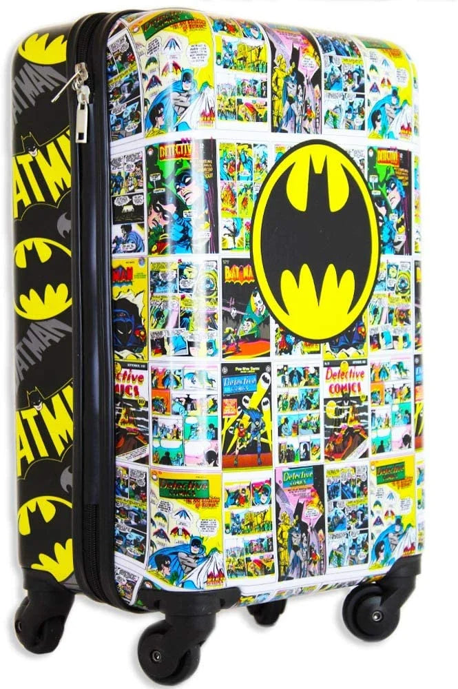 Batman Luggage 20 Inches Hard-Sided Tween Spinner Carry-On Travel Trolley Rolling Suitcase for Kids