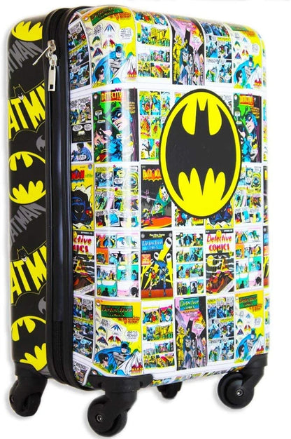 Batman Luggage 20 Inches Hard-Sided Tween Spinner Carry-On Travel Trolley Rolling Suitcase for Kids