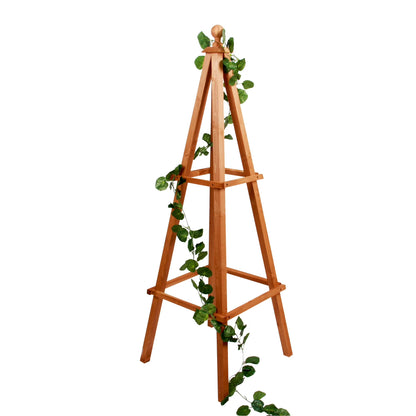 Leisure Season Medium Obelisk Trellis for Climbing Vines - Flowers -Vegetables