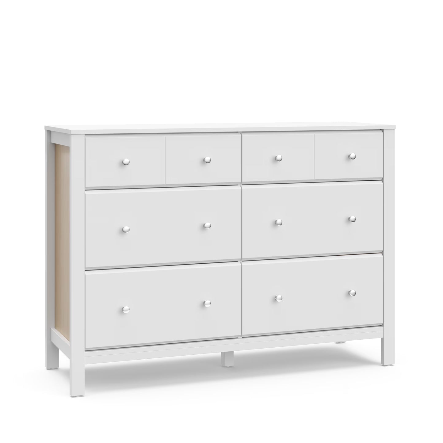 Storkcraft Horizon 6 Drawer Nursery Double Dresser, Driftwood