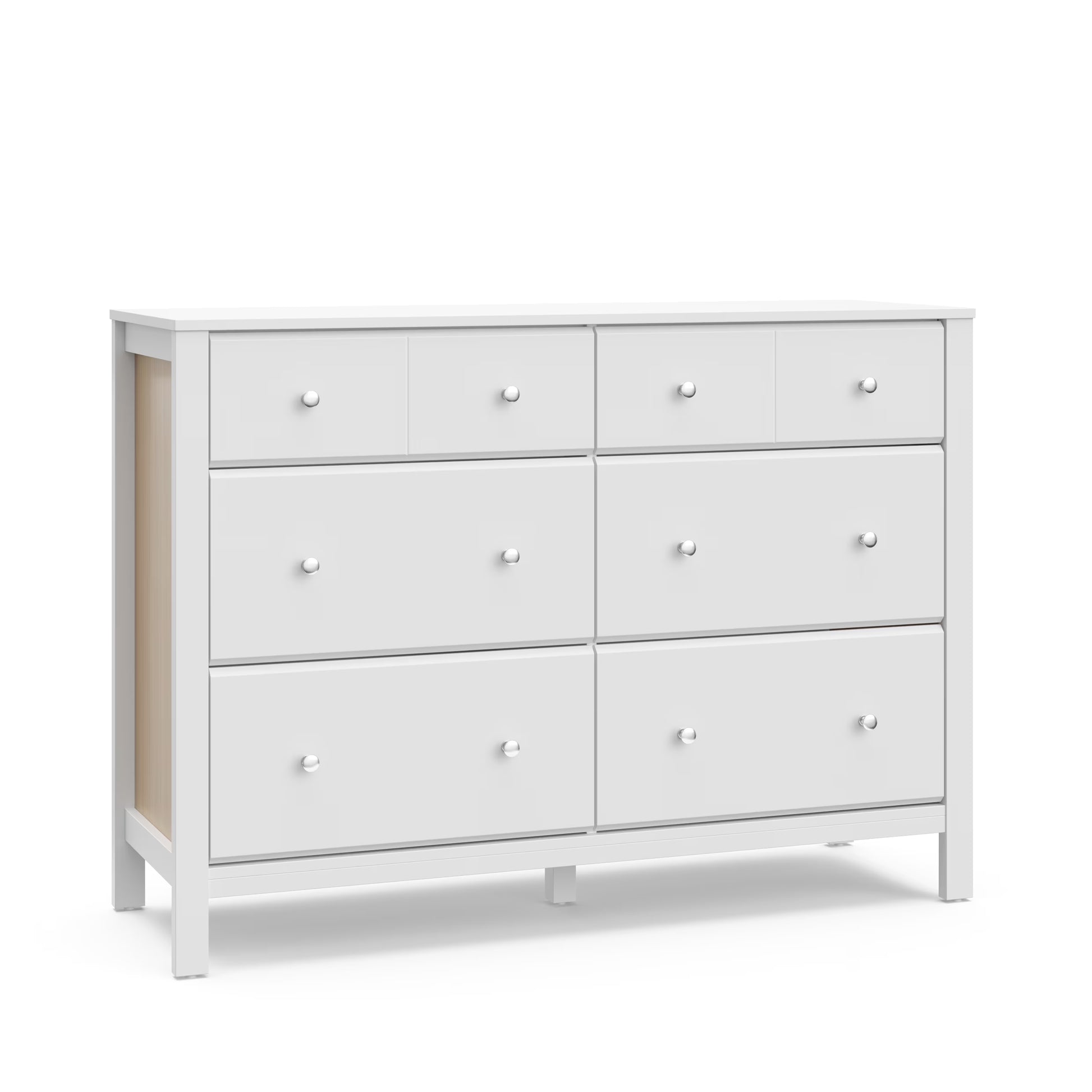 Storkcraft Horizon 6 Drawer Nursery Double Dresser, Driftwood