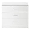 SYNGAR Black 4 Drawer Dresser, Chest of Drawers for Bedroom, Modern Storage Cabinet Dresser Organizer Unit with Handle for Living Room, Closet, Hallway, Nursery