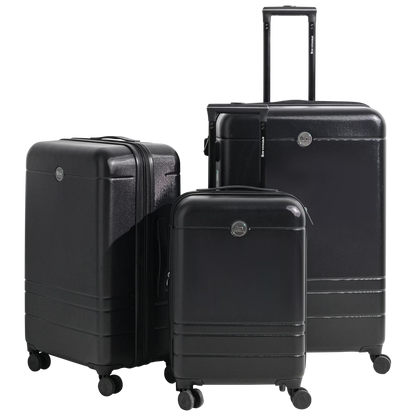Bon Voyage Aero Collection 3-Piece Luggage Set (Black, 20", 24", 28")