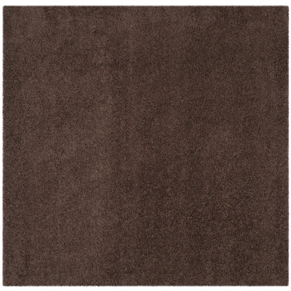 SAFAVIEH Laguna Neven Plush Solid Shag Area Rug, Brown, 8'6" x 12'