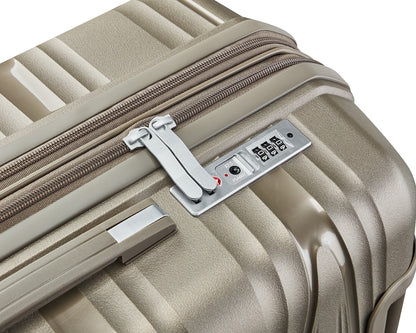 4 Piece Luggage Set Expandable Hardshell Travel Luggage Sets 8 Spinner Wheel Suitcase Wheels TSA Lock Suit Case, PP Lightweight & Durable wheels Upright Suitcase, 14/20/24/28 Inch