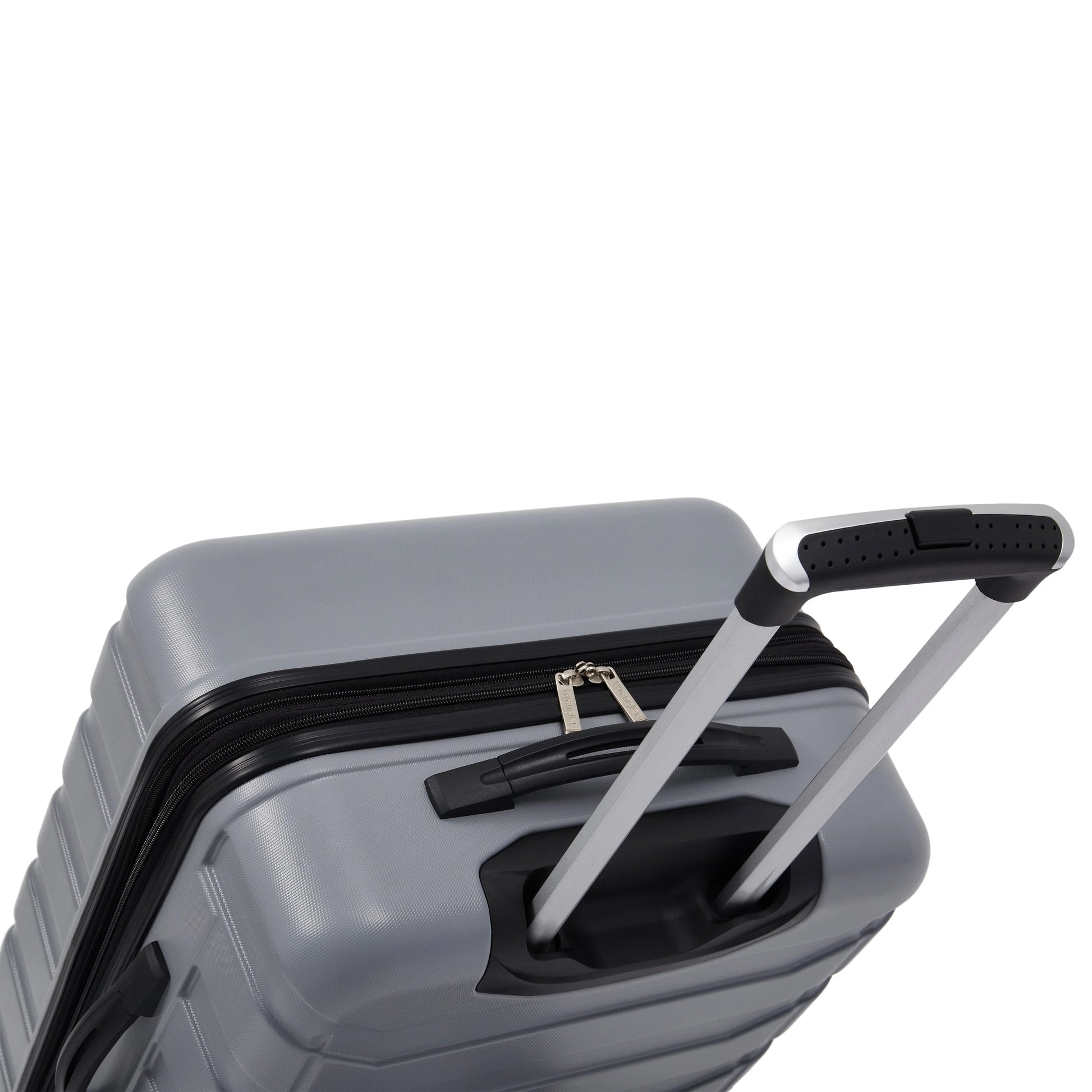 Wrangler 4 Piece Rolling Hardside Luggage Set, Sharkskin