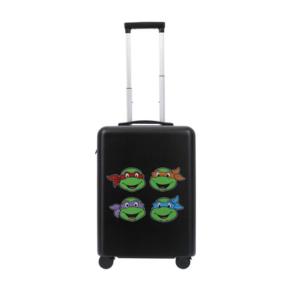 Teenage Mutant Ninja Turtles 22.5 Inch Carry On Luggage, TMNT Hardshell Rolling Suitcase with Spinner Wheels, Black