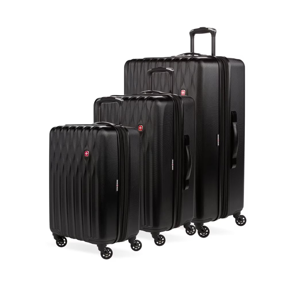 SWISSGEAR Wave Hardside Expandable Carry-on Luggage with Spinner Wheels, Sand