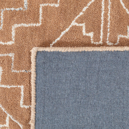 Obeetee Nomad Wool Area Rug Collection, Garima Rust