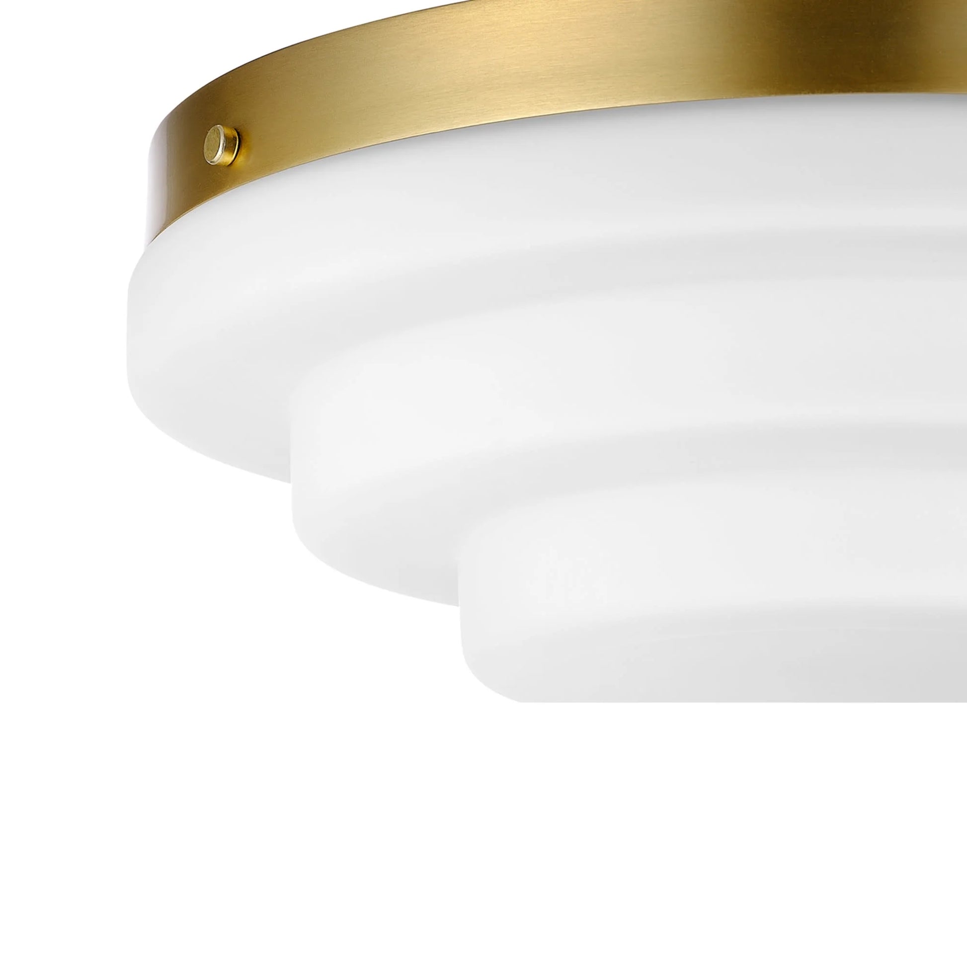 Globe Electric 91005474 Devo 2 Light 12" Wide Flush Mount Ceiling Fixture - Brass