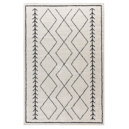 Flash Furniture Rectangular Bohemian Ivory Area Rug, 5' x 7'
