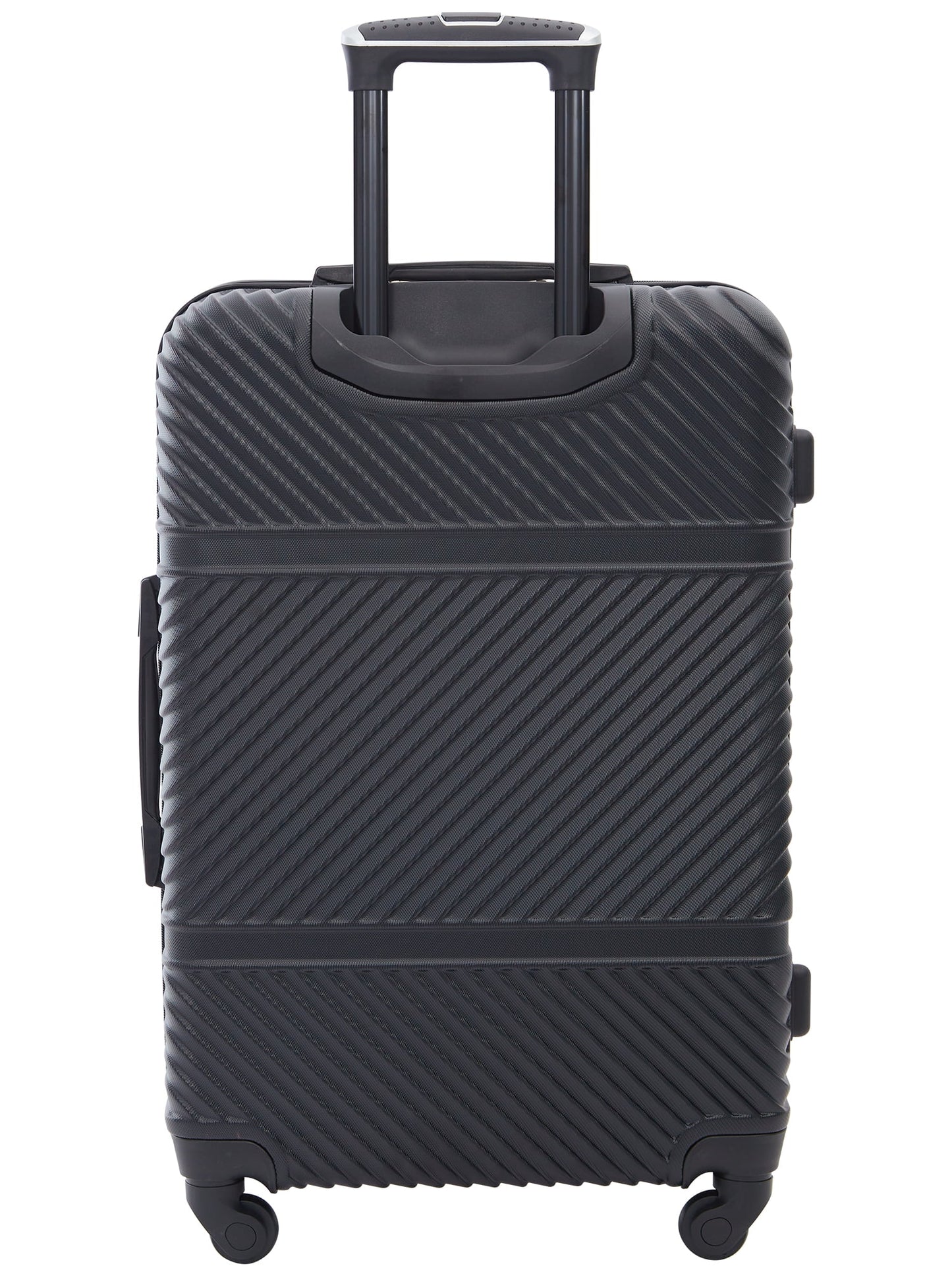 Wrangler 4 Pc Hardside Spinner Luggage Set with 20" & 25" Suitcases and Packing Cubes, Black