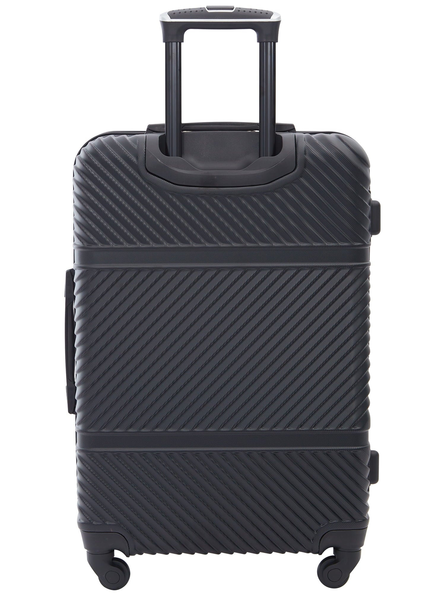 Wrangler 4 Pc Hardside Spinner Luggage Set with 20" & 25" Suitcases and Packing Cubes, Black