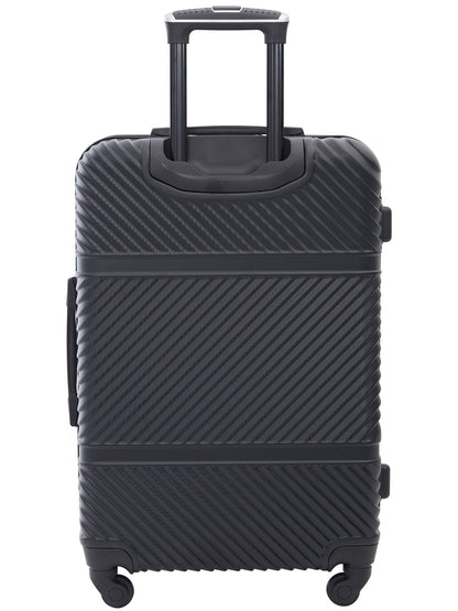 Wrangler 4 Pc Hardside Spinner Luggage Set with 20" & 25" Suitcases and Packing Cubes, Black