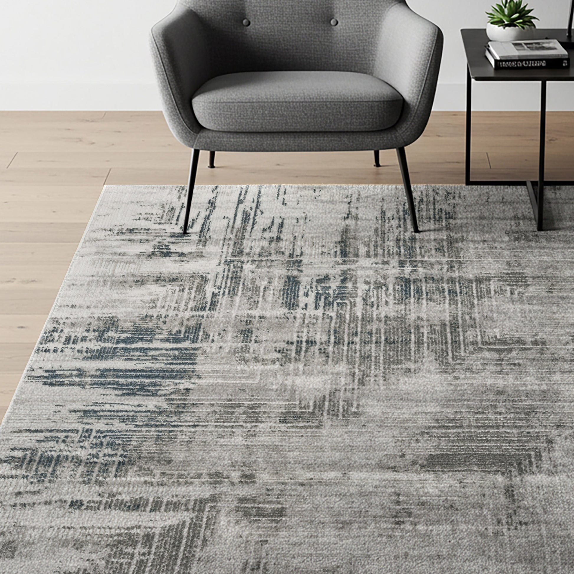 Divina Area Rug, Corlis Gray, 7’10” x 10’