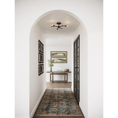 Avec Merrit Collection 3-Light Brushed Gold Contemporary Chandelier with Clear Glass Globe Shades