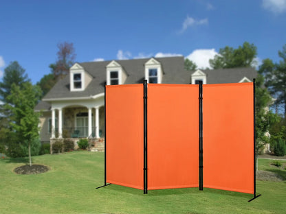 Proman Products Galaxy Indoor and Outdoor 3 Panel Room Divider, 71" Tall, Gray
