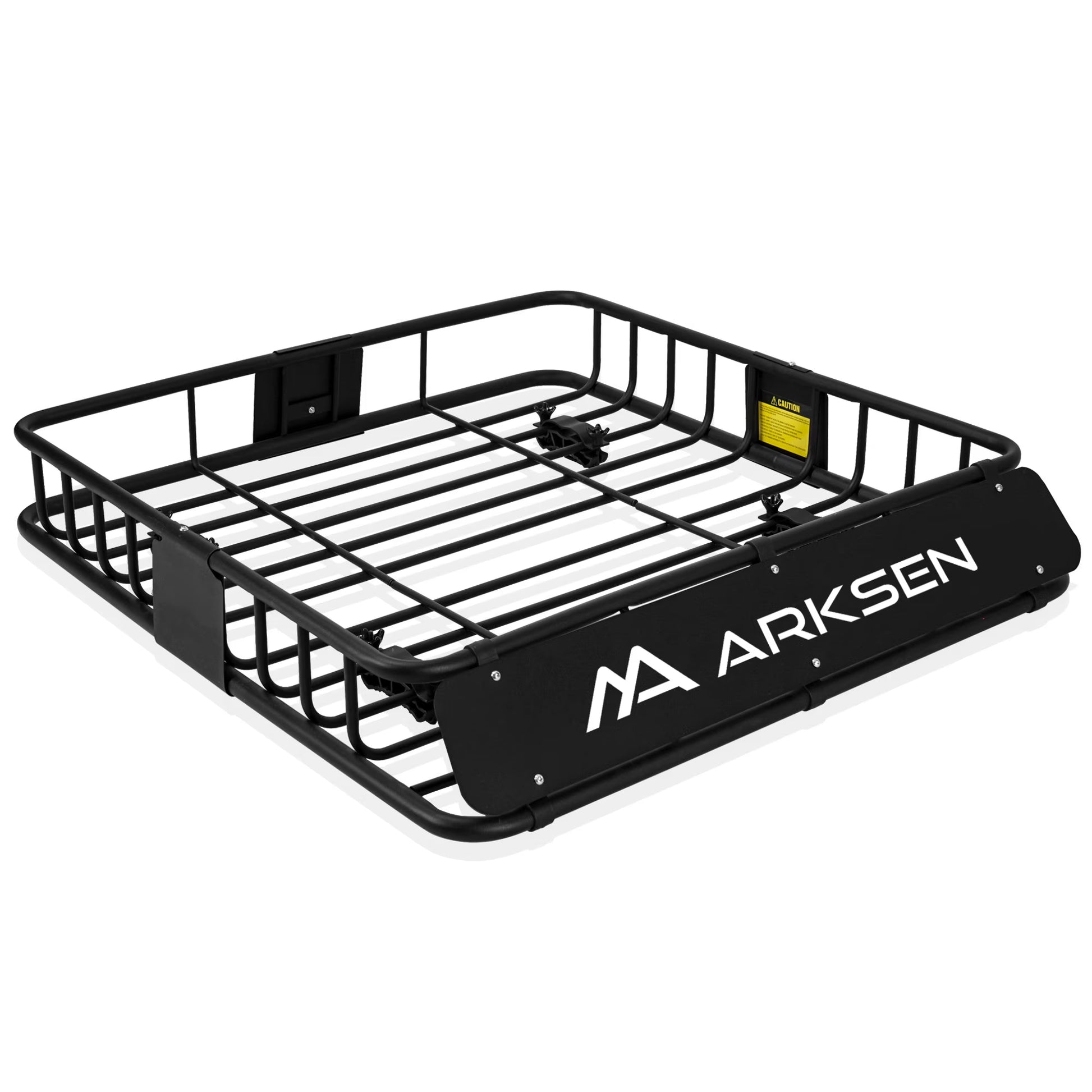 ARKSEN 43 x 39 x 6 inch Heavy Duty Roof Rack Cargo Carrier w/500D PVC Waterproof Cargo Bag, Universal Steel Roof Basket with Extension, 150 LBS Capacity Car Top Luggage Holder for SUV, Truck, Pickup