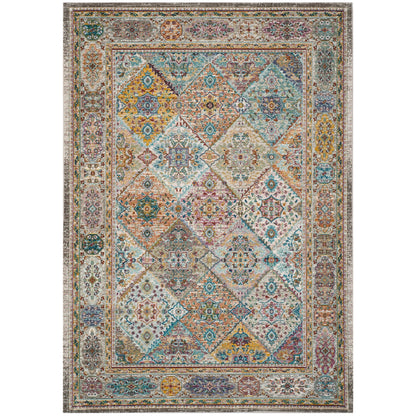 SAFAVIEH Aria Jarvis Traditional Area Rug, Cream/Multi, 5'1" x 7'6"