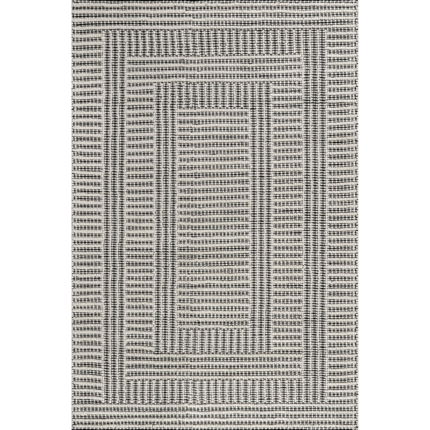 Rugs USA Devon Wool Blend Area Rug, 5' x 8', Devon Ivory