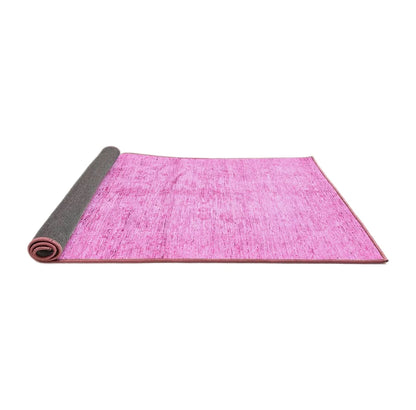 Ahgly Company Indoor Rectangle Oriental Pink Traditional Area Rugs, 8' x 10'