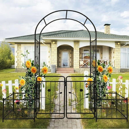 2 Pack 86.7"H Metal Garden Trellis for Climbing Plants Gardening Vines Plant Support for Flower Rose Climbing