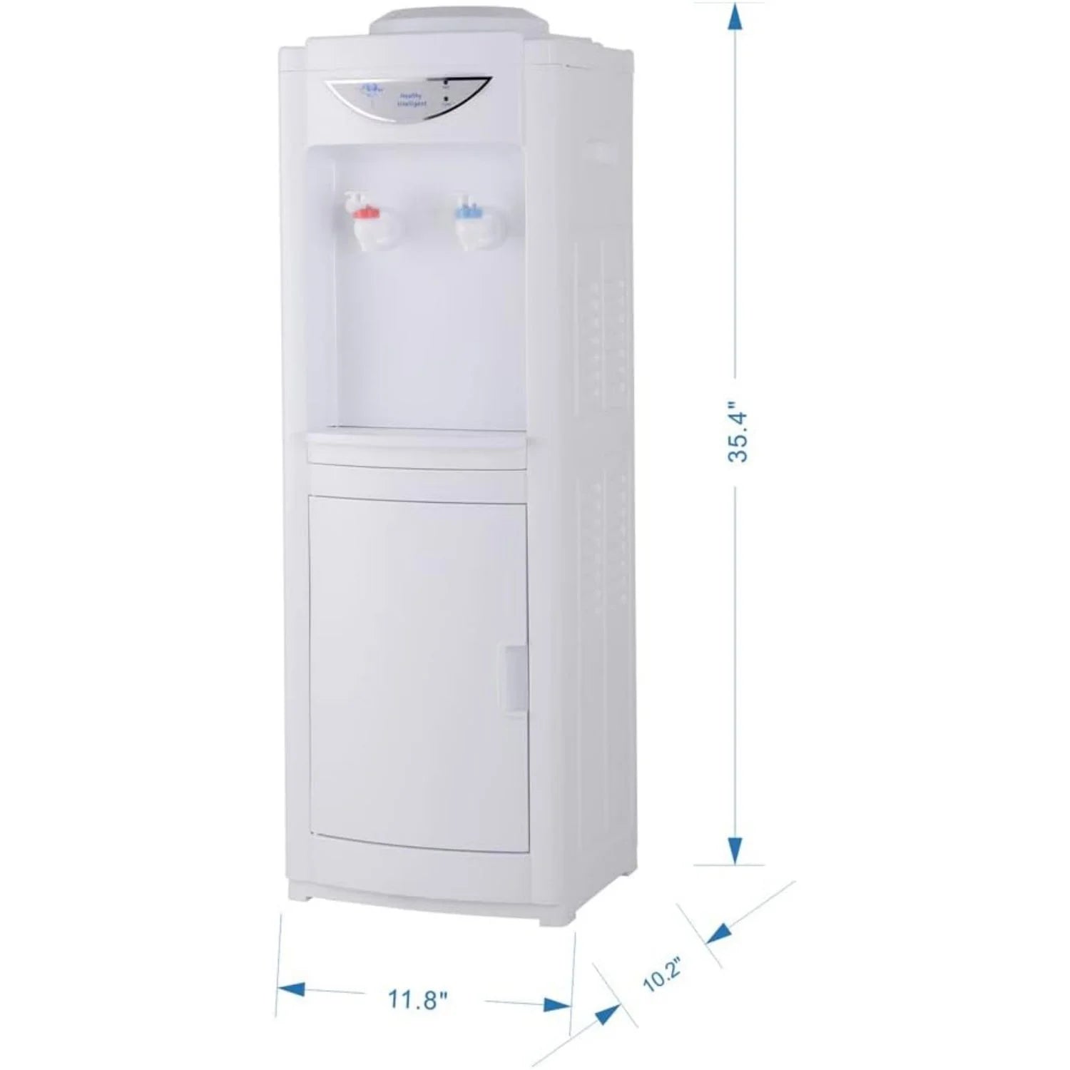 Top Loading Water Cooler Dispenser, Hot & Cold Water Cooler 5 Gallon with Children Safety Lock Storage Cabinet for Home Office Indoor Use