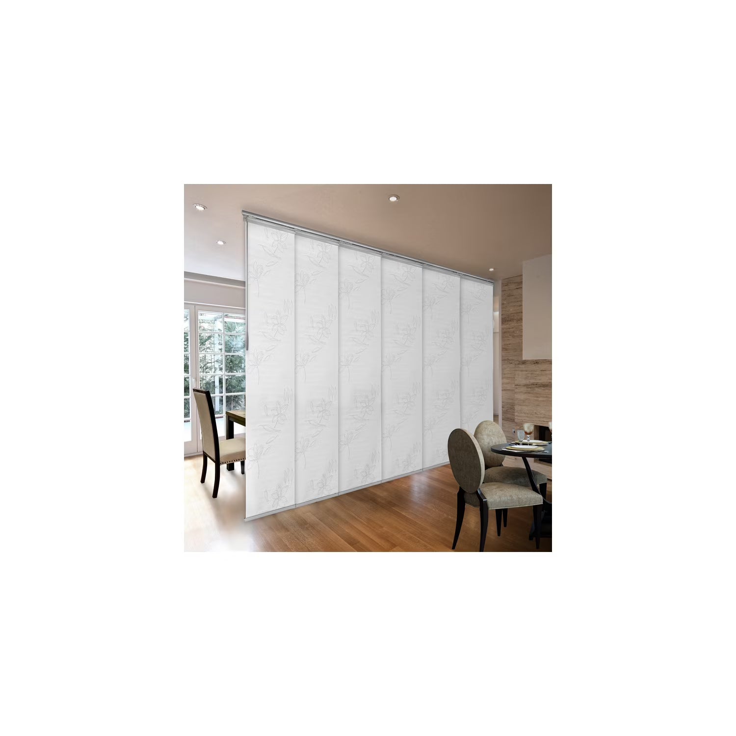 Panel Track SystemAdjustable Room DividerMetal Wall DecorHome Office PartitionSliding Door Cover 70-130"