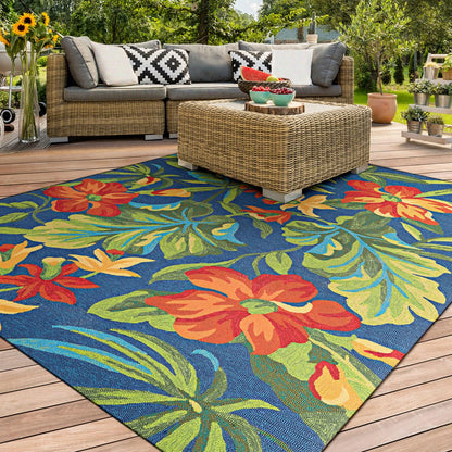 Couristan Covington Tropical Orchid Indoor/Outdoor Area Rug