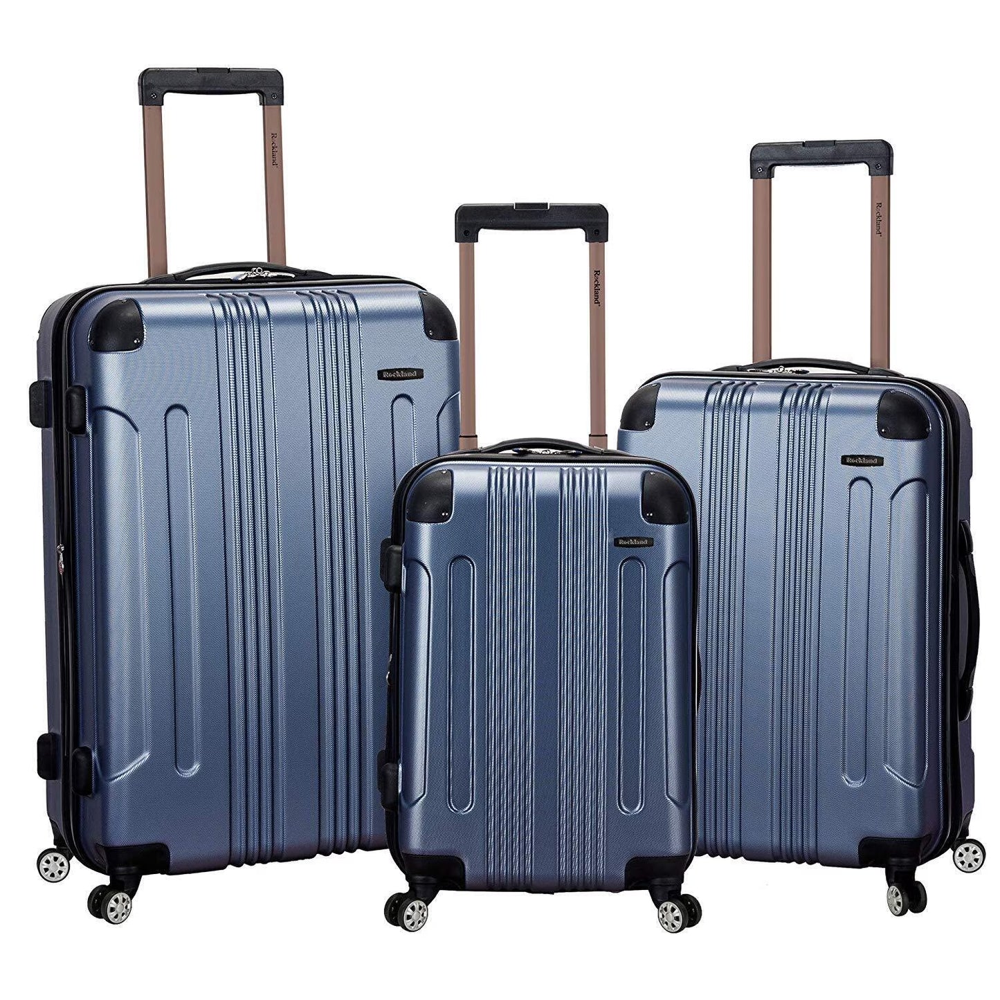 Rockland Luggage Sonic 3 Piece Hardside Spinner Luggage Set, F190