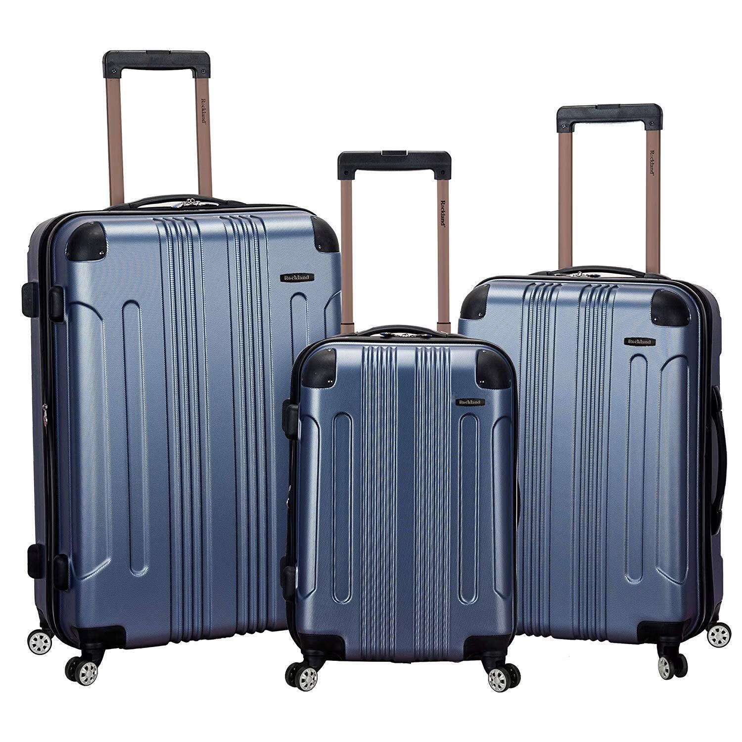 Rockland Luggage Sonic 3 Piece Hardside Spinner Luggage Set, F190